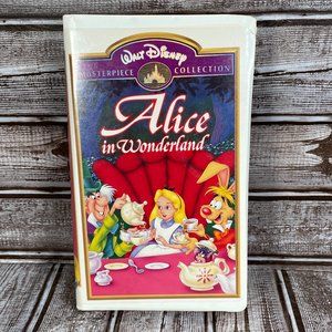 Alice in Wonderland (VHS, Clamshell) Walt Disney Masterpiece Collection